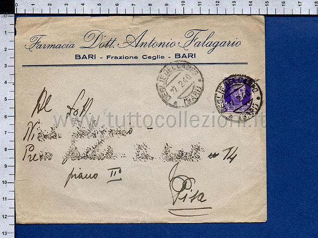 Collezionismo di storia postale buste viaggiate affrancatura tariffe postali fino al 1960